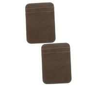 DEARMAMY 2pièces Porte-Cartes Portable PU Élégant Et Léger pour Voyages Et Affaires Rangement Pratique des Cartes Identité Et Bancaires