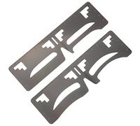 DEARMAMY 2pièces Règle à Sourcils Pochoir à Sourcils Pour Mise Forme Outil De Maquillage Mesure Forme