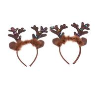 DEARMAMY 2pièces Serre-têtes Lumineux De Noël pour Chat Motif De Cerf Et Fée Décorations De Noël Créatives Et Sûres