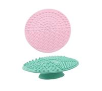 DEARMAMY 2Pièces Tampon De Nettoyage Pour Outils De Silicone Épurateur De Brosse Cosmétique Pratique Et Flexible Pour Salon De Beauté Et Usage Domestique