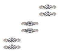 DEARMAMY 3 Ensembles Agrafe De Chandail Faire La Fête Clip De Serrage À La Taille Épingle À Nourrice Hair Charms Pince Pour Cardigan Épingle À Femme Alliage Silver 2 Pièces * 3