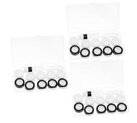 DEARMAMY 3 Ensembles Boîte À Lentilles De Contact Transparent Organisateur Portable Étui De Rangement Étanche pour Lentilles Protection Sécurisée pour Voyager 5 Pièces * 3