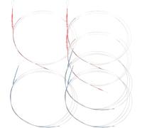 DEARMAMY 3 ensembles Jeu Complet de Cordes Erhu Inoxydable Remplacement avec Clair et Transition Fluide Kit pour Musiciens Débutants et Professionnels