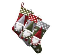 DEARMAMY 3 Pièces Chaussettes de Noël à Suspendre Grandes Sacs à Cartoon Décoration Arbre de Noël Garçon Fille Festifs