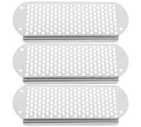 DEARMAMY 3 Pièces Dossier de grattoir laveur de pieds peaux mortes déposer limes pour les pieds de pédicure dissolvant de la peau dure râpe à pieds pour pédicure Acier inoxydable Grey