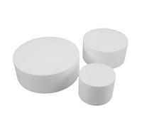 DEARMAMY 3 Pièces Foam Cake Dummies Round Three-Layer Cylinders for DIY Sculpture and Baking Practice Model Art Supplies