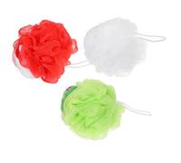 DEARMAMY 3 Pièces Gomme De Bain Exfoliante Éponge De Bain Pour Corps Boule De Loofah Portable Pour Nettoyage Peau