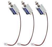 DEARMAMY 3 pièces Mini Solénoïde Électroaimant Dc Push Pull Cadre Ouvert pour Mouvement Linéaire et Mécanismes Électroaimant Miniature avec Ressort de Rappel Installation Facile