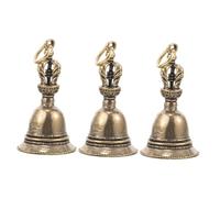 DEARMAMY 3 pièces Petites Cloches Vintage Laiton Pendentifs Grelots pour Bijoux Charms DIY Noël et Décoration Artisanale