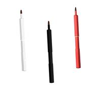 DEARMAMY 3 Pièces pinceau à lèvres pinceau à lèvres le fard à paupières maquillage de fard à paupières pour femme applicateurs de pinceaux à lèvres brosse à rouge à lèvres tube en aluminium