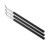 DEARMAMY 3 Pièces pinceau eye-liner doublure contour Multifonctionnel œil ultra brosse à sourcils pinceau eyeliner brosse cosmétique pinceau angulaire brosses de sourcils Plastique Silver
