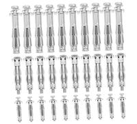 DEARMAMY 30 pièces Boulons Acier Galvanisé pour Cloisons Creuses Écrous Creux avec Vis Ancrage et Fixation Murale pour Plaques de Plâtre Résistants et Adaptés Au Plâtre