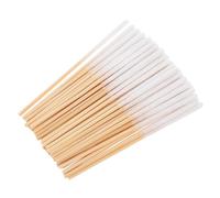 DEARMAMY 300 Pièces Écouvrant en coton à poteau en bambou accessoires Se maquiller coton tige cotons-tiges à bout cotons-tiges de précision Tête en coton absorbant