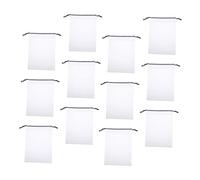 DEARMAMY 30Pcs à Chaussures Pochette Rangement Pochette de Rangement de Sport pour Hommes Sacs d'emballage Transparents Grande Pochette à Chaussures Organisateur de Stockage Blanche