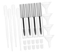 DEARMAMY 32pièces Lot de Tubes de Mascara Vides avec Pipettes et Entonnoirs Soi-même et Transporter Facilement Couleur Aléatoire