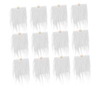 DEARMAMY 36ensembles Barbe Prédécoupée Fausse pour Gnomes Matériaux Artisanaux pour Création De Décorations De Noël Et Festivités Perles Bois à Peindre