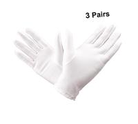 DEARMAMY 3Paires Inspection Extensibles Spandex Blanches Adaptés Pour Photographie Manipulation Archives Service