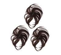 DEARMAMY 3Pièces Extensions De Postiches Et Respirants Pour Clairsemés Ajoutent Volume Et Dissimulent Fibres Résistantes