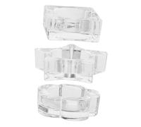 DEARMAMY 3pièces Gobelets Pour Nail Art Verre Formes Étoile Fleur Mélange De Vernis Gel Support De Liquide Rangement Outils Pour Prothésistes Et Amateurs