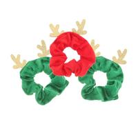 DEARMAMY 3pièces Jolis Élastiques Pour Cheveux Bandeau De Noël Forme De Cerf Anneau Pour Cheveux Accessoires Pour