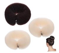DEARMAMY 3pièces Lot De Bigoudis Nylon Flexibles Élastiques Chignon Et Queue Cheval Accessoires Coiffure Diy