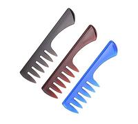DEARMAMY 3pièces Lot De Peignes à Dents Larges Pour Hommes Peignes De Coiffure Organisateur De Laque Pour Cheveux Pour Usage Domestique Et Magasin