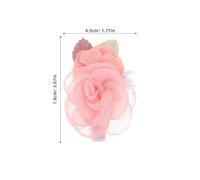 DEARMAMY 3pièces Lot de Pinces à Cheveux à Fleurs Artificielles pour Demoiselles Honneur Tout-petits et Mariées avec Motifs Floraux pour Fêtes Plage et Quotidien