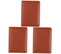 DEARMAMY 3pièces Porte-Passeport Cuir PU Multifonctionnel Organisateur De Voyage Pratique pour Billets Avion Passeports Et Cartes Élégant Et Facile à Transporter