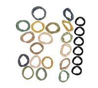 DEARMAMY 4 Ensembles Hair Band Rope High Elastic No Damage Seamless Scrunchies For Thick Hair Gentle Elastic For Women Everyday Holiday Use