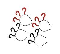 DEARMAMY 4 Pièces accessoire hair band hair charms ridoki decoration trendika hair toppers feist gala party Bandeau Chapeaux bande de cheveux boucle de cheveux de point d'interrogation