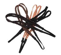 DEARMAMY 4 Pièces Bandes de tête pour les femmes élastiques tresser bandeau noeud bouclé filles noué bandeaux fins bandeaux de cheveux tressés pour femmes fibre chimique