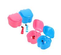 DEARMAMY 4 Pièces Boîte De Soins Dentaire Prothese Dentaire Boîtier De Nettoyage Pour Prothèses Conteneur De Stockage Des Accolades