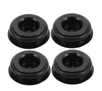 DEARMAMY 4 Pièces Cache-poussière en Alliage D'aluminium Noir de Pédalier | Protection Anti-poussière, Installation Facile, pour Manivelles 21 à 23mm, Vtt et Route