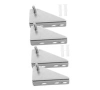 DEARMAMY 4 pièces Charnières Porte Réfrigérateur Inox Paumelles Adaptées Congélateur Installation Rapide sans Outil Compatible Frigo et Freezer Kit de Remplacement Polyvalent