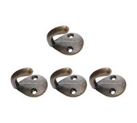 DEARMAMY 4 pièces Crochet Vestiaire Vintage Mural Patère Murale Compacte pour Vêtements Serviettes et Accessoires Décoration Murale Pratique et Montage Facile