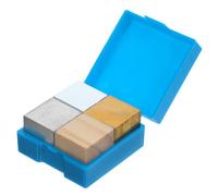 DEARMAMY 4 pièces Cubes Densité Cuivre Fer Aluminium et Bois pour Apprentissage et Expérience Laboratoire
