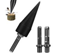 DEARMAMY 4 pièces Foret Fendage Bois Acier Robuste Jeu Mèche Fendre Bois pour Perceuse Outil Pratique pour Fendre Bûches