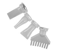 DEARMAMY 4 Pièces Hair Dryer Attachment Nozzles For Pet Grooming Abs Plastic Replacement Parts With Flat And Comb Tips For Precise Drying And Styling