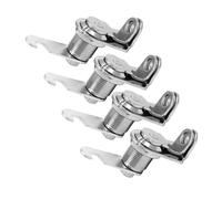 DEARMAMY 4 pièces Lot de Serrures à Came pour Boîte Aux Lettres Verrouillage Sécurité avec Barillet Alliage de Zinc pour Armoire et Casier