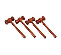 DEARMAMY 4 pièces Marteau de Juge Bois Cosplay pour Garçon Fille Marteau Enchères et Accessoire Judiciaire Outil Exercice Manuel pour Développement Musculaire
