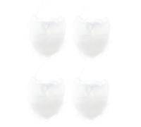 DEARMAMY 4 Pièces Performance accessoires Beard longue barbe fourrure moustache perruque Pour des hommes pères barbe frisée père cosplay