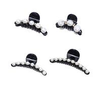 DEARMAMY 4 Pièces Pince à Perles Lot de Barrette à Mâchoires Solides Accessoires Filles Maintien pour Types