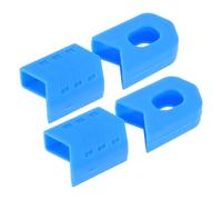 DEARMAMY 4 Pièces Protège-manivelle de Vélo en Silicone Bleu pour Crankset | Installation Facile, Ajustement, Résistance aux Intempéries, Anti-rayures