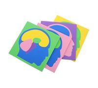 DEARMAMY 4 pièces Puzzle Montessori Cerveau Humain Jeu Éducatif Stem pour Garçon Fille Modèle Anatomique DIY pour Apprentissage et Développement Logique