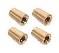 DEARMAMY 4 pièces Socle Coniques Laiton Pur Supports Antidérapants pour Plateaux Bois Bases Décoratives Stables pour Présentoirs et Meubles Lot