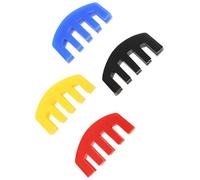 DEARMAMY 4 pièces Sourdine Caoutchouc Violon Flexible pour Pratique Silence Sans Altérer le Jaune Noir Rouge Bleu