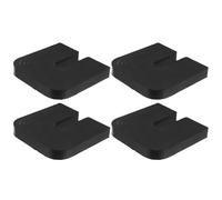 DEARMAMY 4 Pièces Support de Climatiseur en Caoutchouc Coussinets Anti-vibrations Ronds U pour Amortir les Chocs, pour Fête Estivale et Unités Extérieures de Climatisation