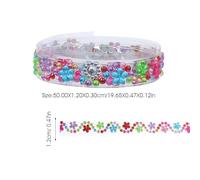 DEARMAMY 4 rouleaux Ruban Strass Autocollant Décoratif Ruban Adhésif Brillant Auto-adhésif pour Scrapbooking Bricolage et Décoration