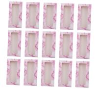 DEARMAMY 40 Pièces Boîte à Cils Faux Boîtes à Cils Organisateur De Cils Vide Porte Étui à Cils Étui De Rangement Pour Cils Case De Cils Étuis à Cils En Marbre Étui à Cils Vide Rose Papier