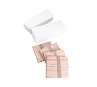 DEARMAMY 400 Pièces Bandes de Cire Dépilatoires Non Tissées Bandes Bâtons Applicateurs pour Épilation et Set Professionnel sans Irritation pour Salon et Usage Personnel
